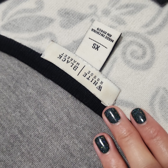 White House Black Market Button Down Sweater Cardigan Winter Blouse Top Shirt - Picture 6 of 10